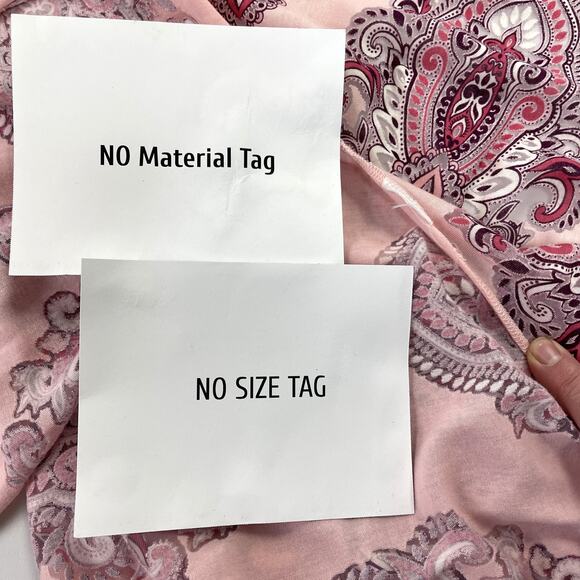 Burnout Bandana Print Kimono Coverup Pink Western Festival Rave Burnout Bohemian - Picture 6 of 8